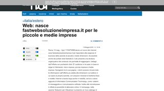 
                            13. Web: nasce fastwebsoluzioneimpresa.it per le piccole e medie ...