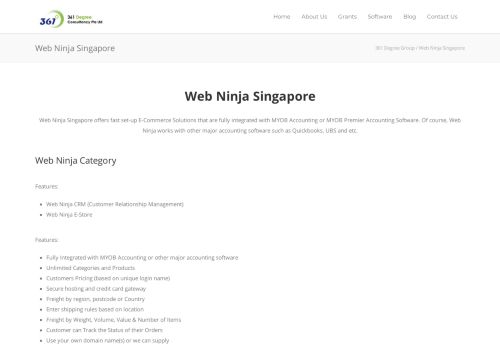 
                            4. Web Ninja Singapore - 361 Degree Consultancy Pte Ltd