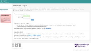 
                            6. Web-PA Login - Web-PA : Online Peer Assessment