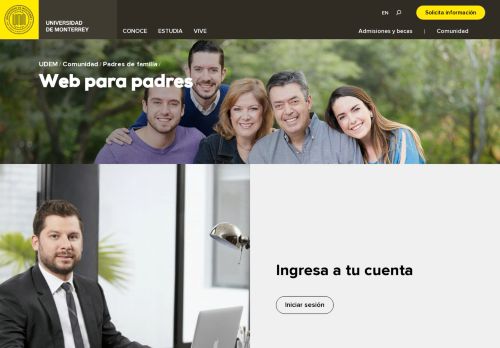 
                            2. Web para padres | Universidad de Monterrey - UDEM