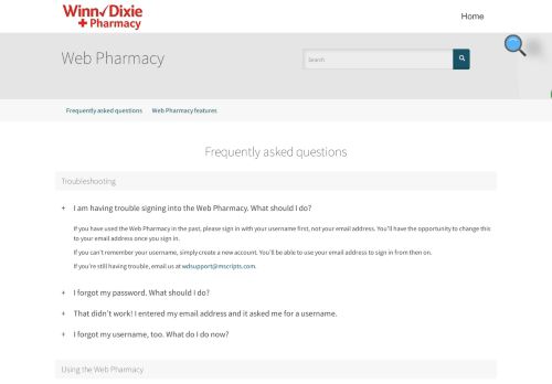 
                            4. Web Pharmacy | Winn-Dixie