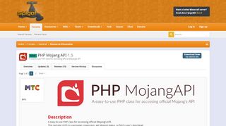 
                            4. Web - PHP Mojang API | SpigotMC - High Performance Minecraft