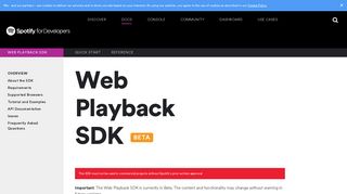 
                            5. Web Playback SDK | Spotify for Developers