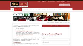 
                            3. Web Portal / PARENT LOG IN - James Hargest