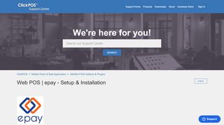 
                            10. Web POS | epay - Setup & Installation – ClickPOS