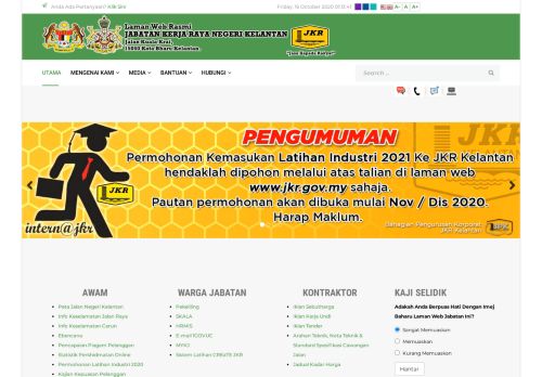 
                            12. Web Rasmi JKR Kelantan