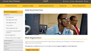
                            11. Web Registration | Community College of Philadelphia