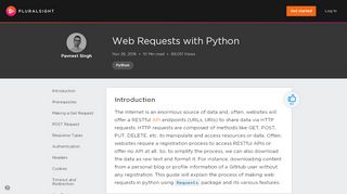 
                            10. Web Requests with Python | Pluralsight