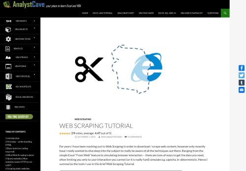 
                            8. Web Scraping Tutorial - Learn Web Scraping from basics
