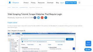 
                            3. Web Scraping Tutorial: Scrape Websites That Require Login | Octoparse
