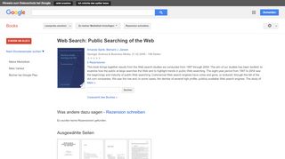 
                            10. Web Search: Public Searching of the Web