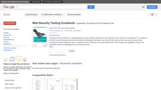 
                            11. Web Security Testing Cookbook: Systematic Techniques to Find ...