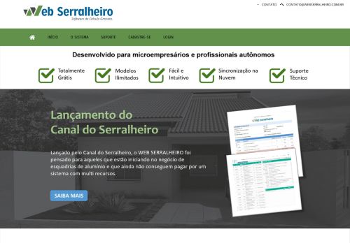 
                            2. Web Serralheiro - Sistema de Cálculo para Esquadrias de Alumínio ...