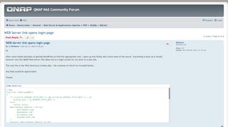 
                            13. WEB Server link opens login page - QNAP NAS Community Forum