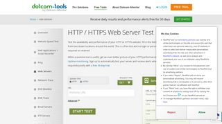 
                            11. Web Server Performance Test | HTTP / HTTPS Test - Dotcom-Tools