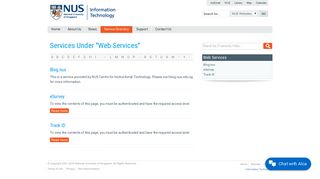 
                            2. Web Services | NUS Information Technology