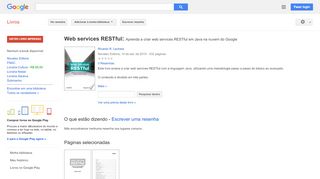 
                            8. Web services RESTful: Aprenda a criar web services RESTful em Java ...
