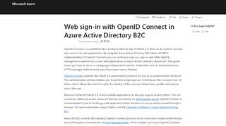 
                            11. Web sign-in with OpenID Connect - Azure Active Directory B2C ...