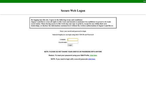 
                            1. Web Single Login - Secure Web Logon