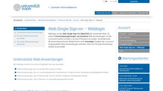 
                            5. Web Single Sign-on – Weblogin - Zentraler Informatikdienst