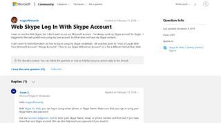 
                            5. Web Skype Log In With Skype Account - Microsoft Community