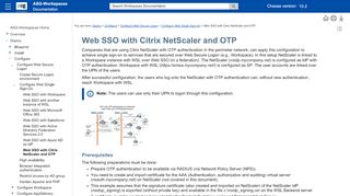 
                            5. Web SSO with Citrix NetScaler and OTP - Support - ASG Technologies