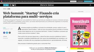 
                            8. Web Summit: 'Startup' Fixando cria plataforma para multi-serviços