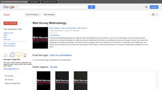 
                            10. Web Survey Methodology