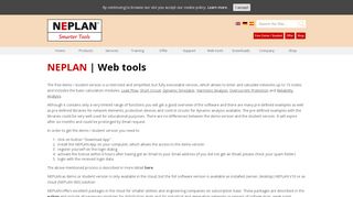 
                            7. Web tools - NEPLAN