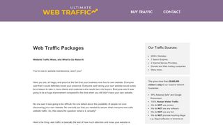 
                            2. Web Traffic Packages - 100% Real Human Traffic & Genuine Visitors