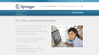 
                            4. Web- und Medieninformatik - Springer Campus