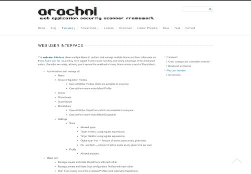 
                            6. Web User Interface - Arachni - Web Application Security Scanner ...