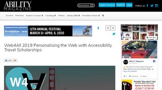 
                            13. Web4All 2019 Personalising the Web with Accessibility Travel ...