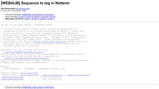 
                            4. [WEB4LIB] Sequence to log in Netterm