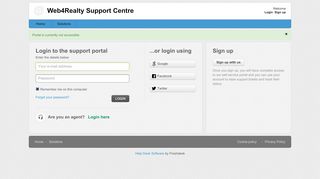 
                            5. Web4Realty Support Centre: Sign into