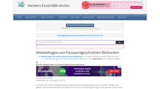 
                            10. Webabfragen von Passwortgeschützten Webseiten - Herber - Excel und VBA