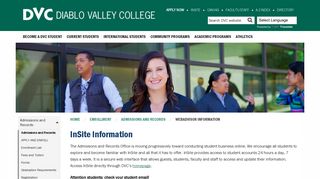 
                            6. WebAdvisor Information - Diablo Valley College