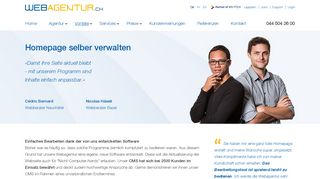 
                            3. webagentur.ch l Webdesign mit CMS