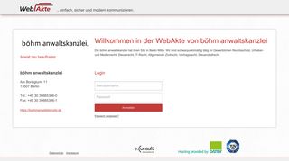 
                            6. WebAkte Login - e.Consult AG