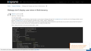 
                            2. Webapp don't display user store in Multi-tenancy | Kopano ...