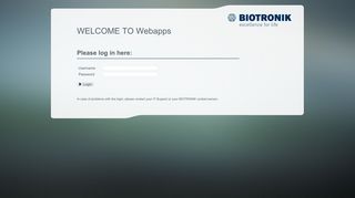 
                            2. Webapps Login - Biotronik