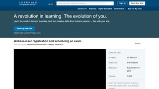 
                            11. Webassessor registration and scheduling an exam - LinkedIn