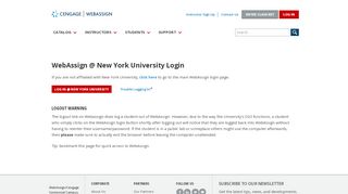 
                            6. WebAssign @ New York University Login - WebAssign - LOG IN