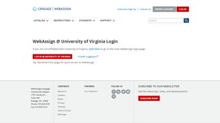 
                            7. WebAssign @ University of Virginia Login - WebAssign - LOG IN
