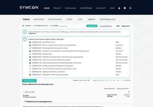 
                            10. Webbasierte Verwaltungskonsole - IP-Symcon