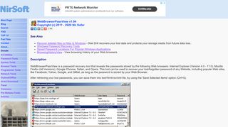 
                            5. WebBrowserPassView - Recover lost passwords stored in your Web ...