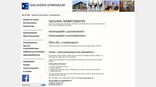 
                            11. Webbtjänster - Gislaveds Gymnasium