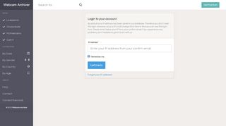 
                            1. Webcam Archiver - Login To Account