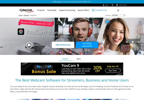 
                            12. Webcam Software | YouCam Webcam Effects for Video Calls