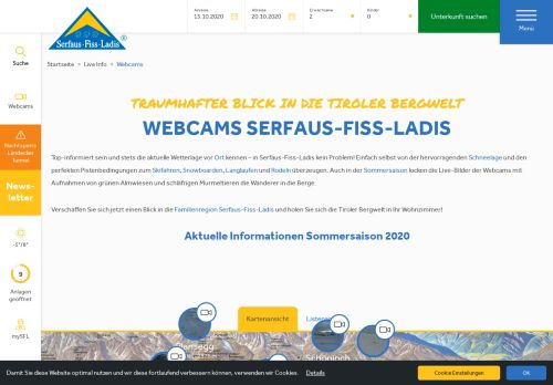 
                            3. Webcams Serfaus Fiss Ladis | Livecams Tirol und Österreich